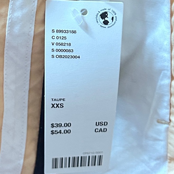 BDG Urban Outfitters XXS Brandi Micro Shorts - Taupe - Picture 4 of 4